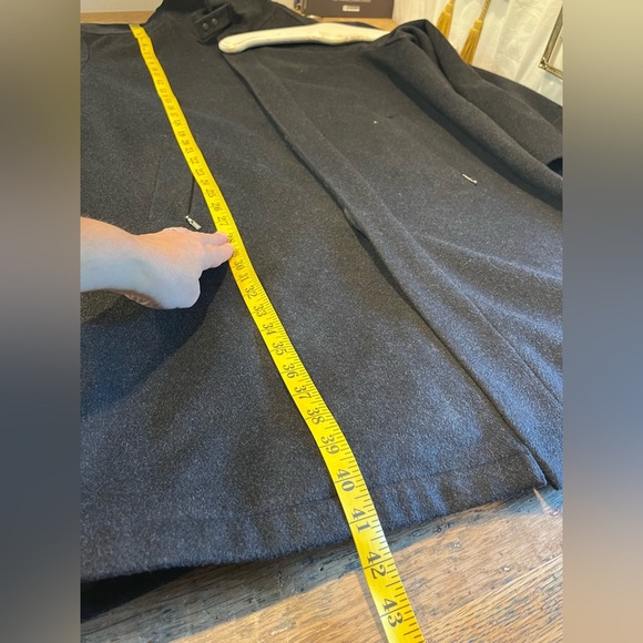 BUGATTI Charcoal Wool & Cashmere Coat - Size 44R - Picture 5 of 12